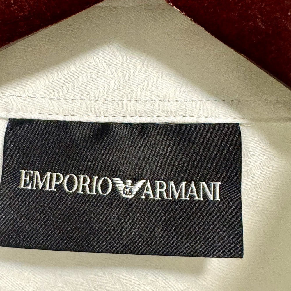 Emporio Armani Black Label with White Text